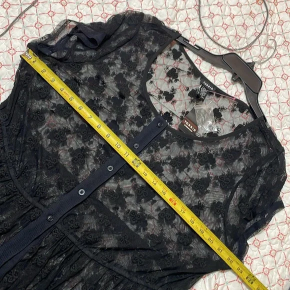 Torrid, sheer floral, maxi dress or duster - Picture 6 of 7